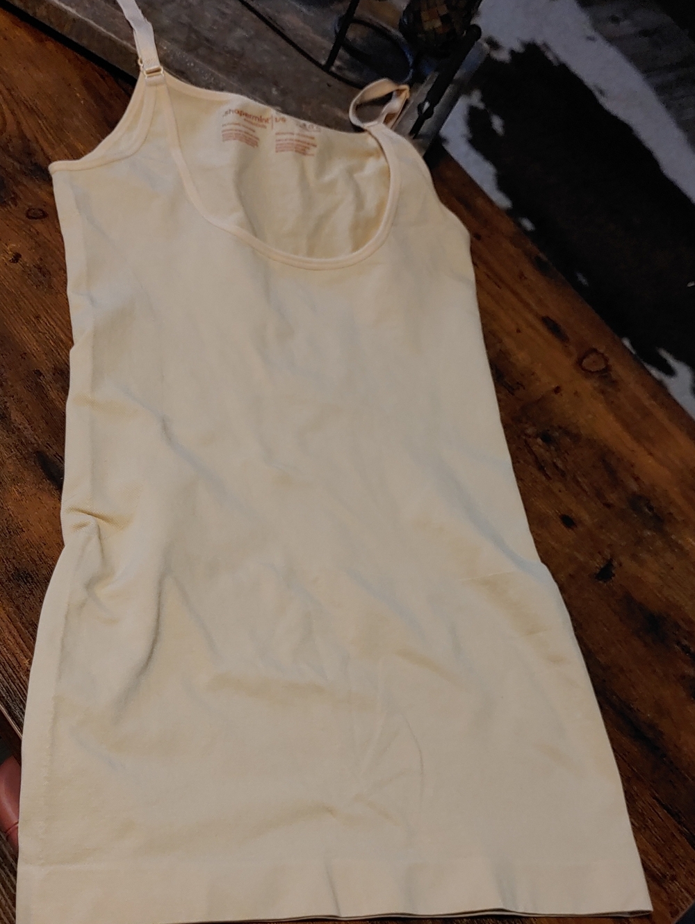 NWOT Large Shapermint Lt Beige Open Chest Dress Shaper
